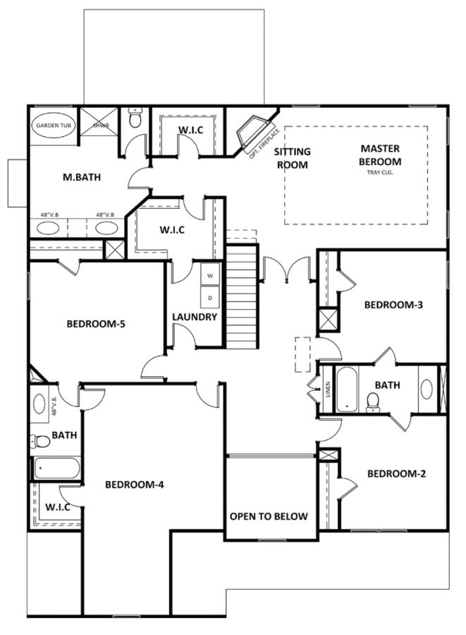 Cobalt floor plan new homes by Heatherland Homes in Atlanta, Marietta, Fairburn, Villa Rica Georgia
